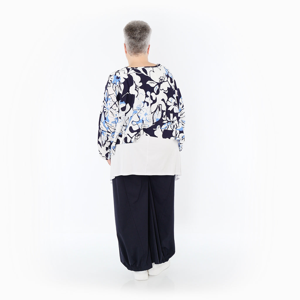 AKH Fashion · Überwurf · Isalie · 7011 · Weiß/Marine/Blau