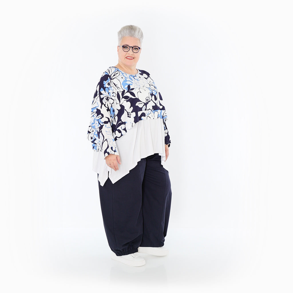 AKH Fashion · Überwurf · Isalie · 7011 · Weiß/Marine/Blau