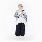 AKH Fashion · Überwurf · Isalie · 7011 · Weiß/Marine/Blau