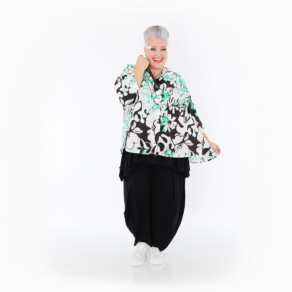 AKH Fashion · Jacke · Isalie · 7092 · Weiß/Schwarz/Grün