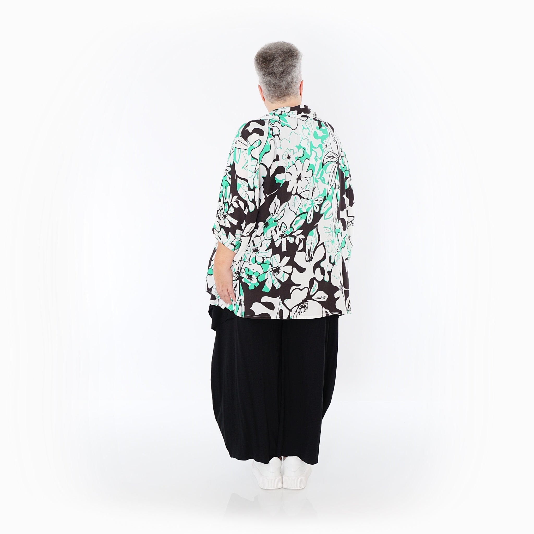 AKH Fashion · Jacke · Isalie · 7092 · Weiß/Schwarz/Grün