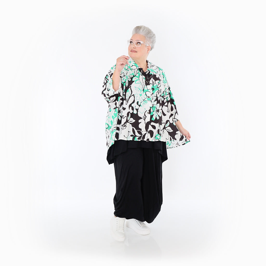 AKH Fashion · Jacke · Isalie · 7092 · Weiß/Schwarz/Grün