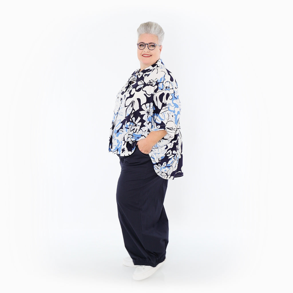AKH Fashion · Jacke · Isalie · 7092 · Weiß/Marine/Blau