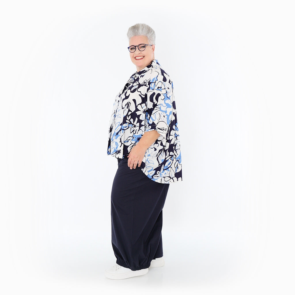 AKH Fashion · Jacke · Isalie · 7092 · Weiß/Marine/Blau