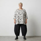 AKH Fashion 593 Big Shirt, White-Black