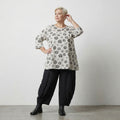 AKH Fashion 593 Big Shirt, White-Black