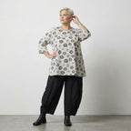 AKH Fashion 593 Big Shirt, White-Black