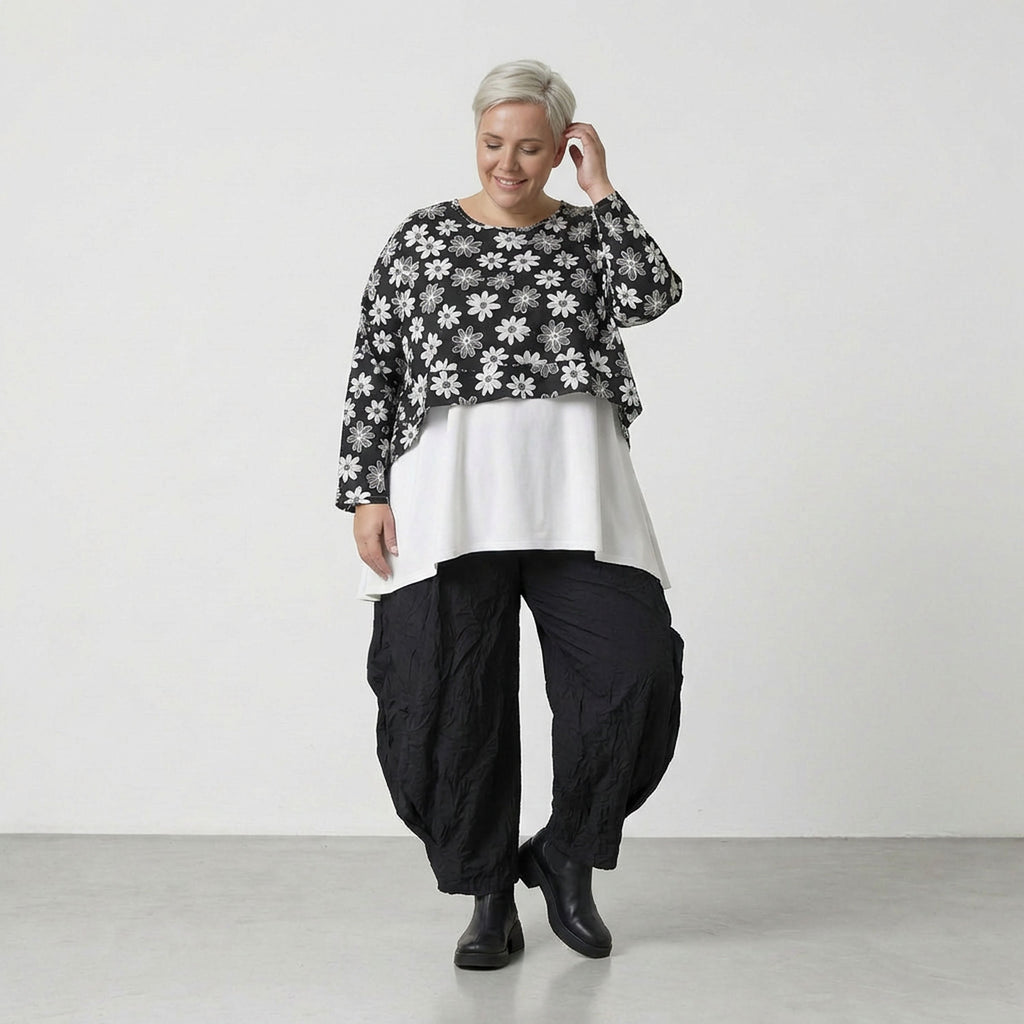 AKH Fashion 7011 Throw, Black and White