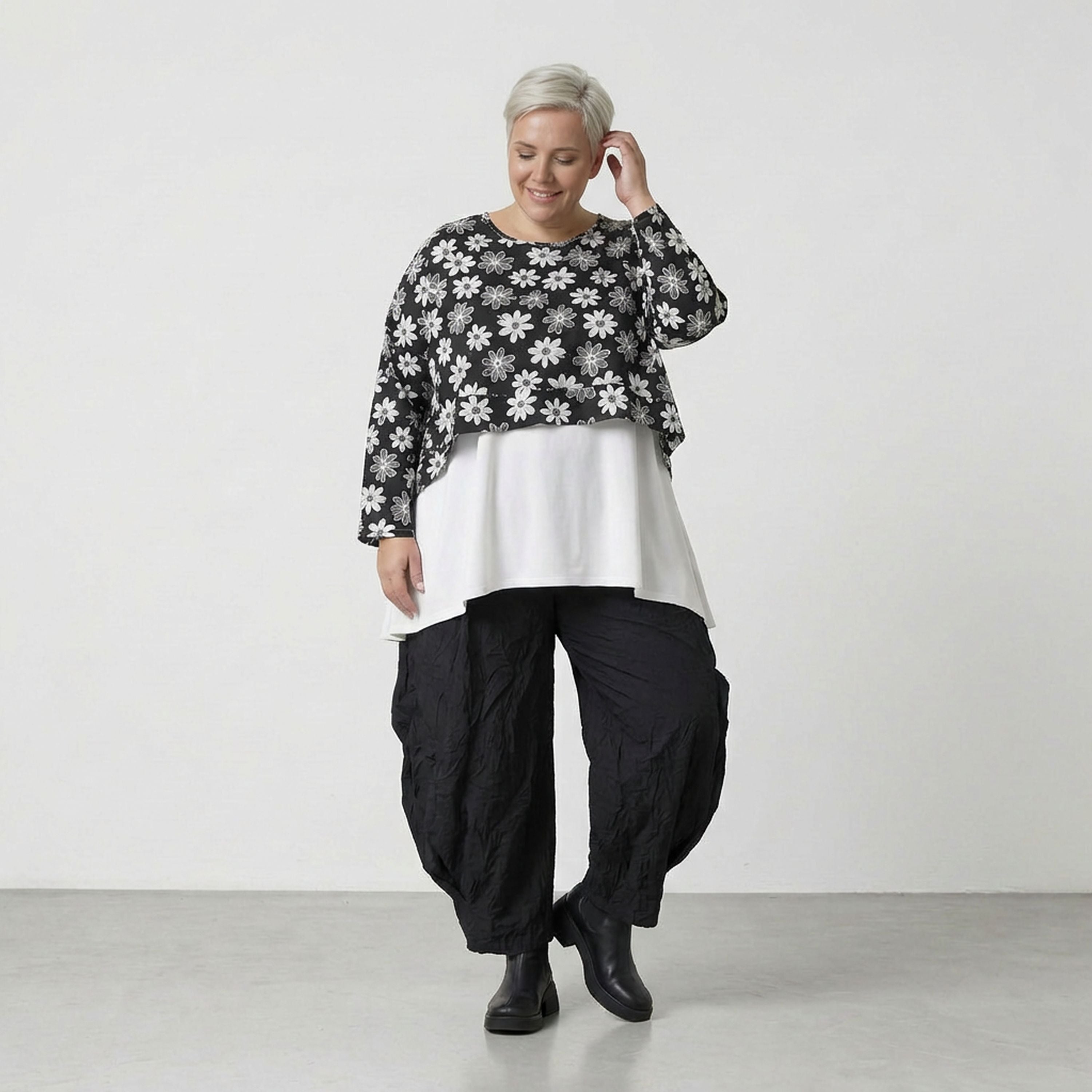 AKH Fashion 7011 Throw, Black and White
