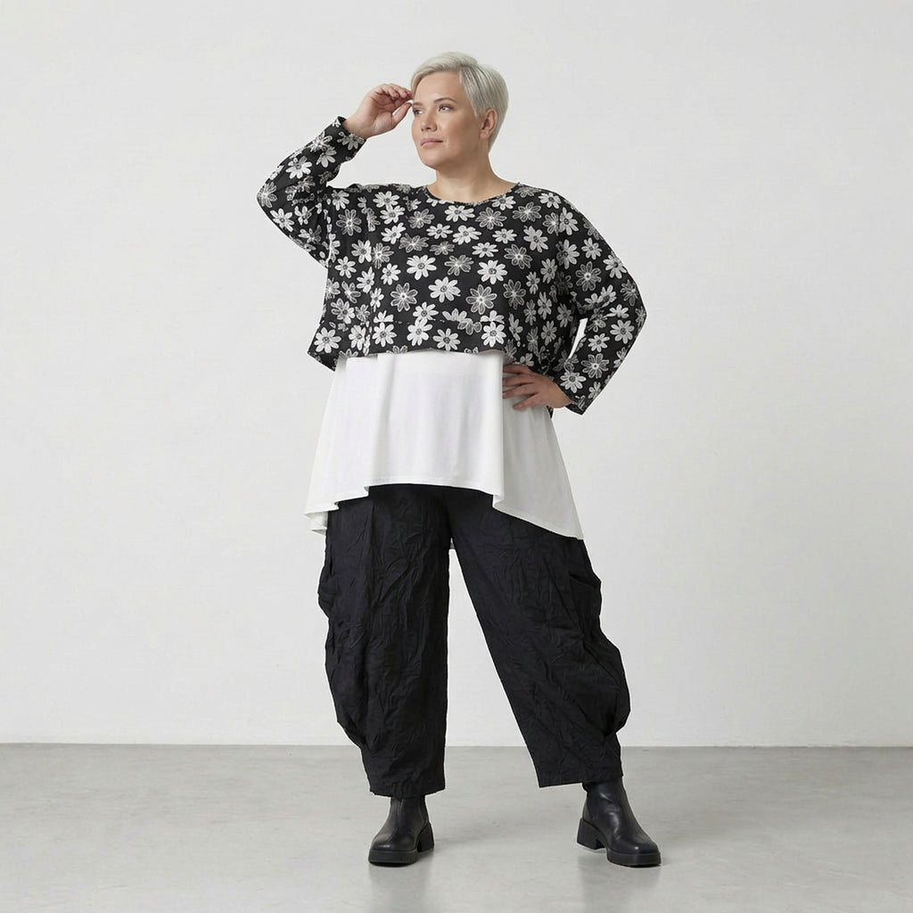 AKH Fashion 7011 Throw, Black and White