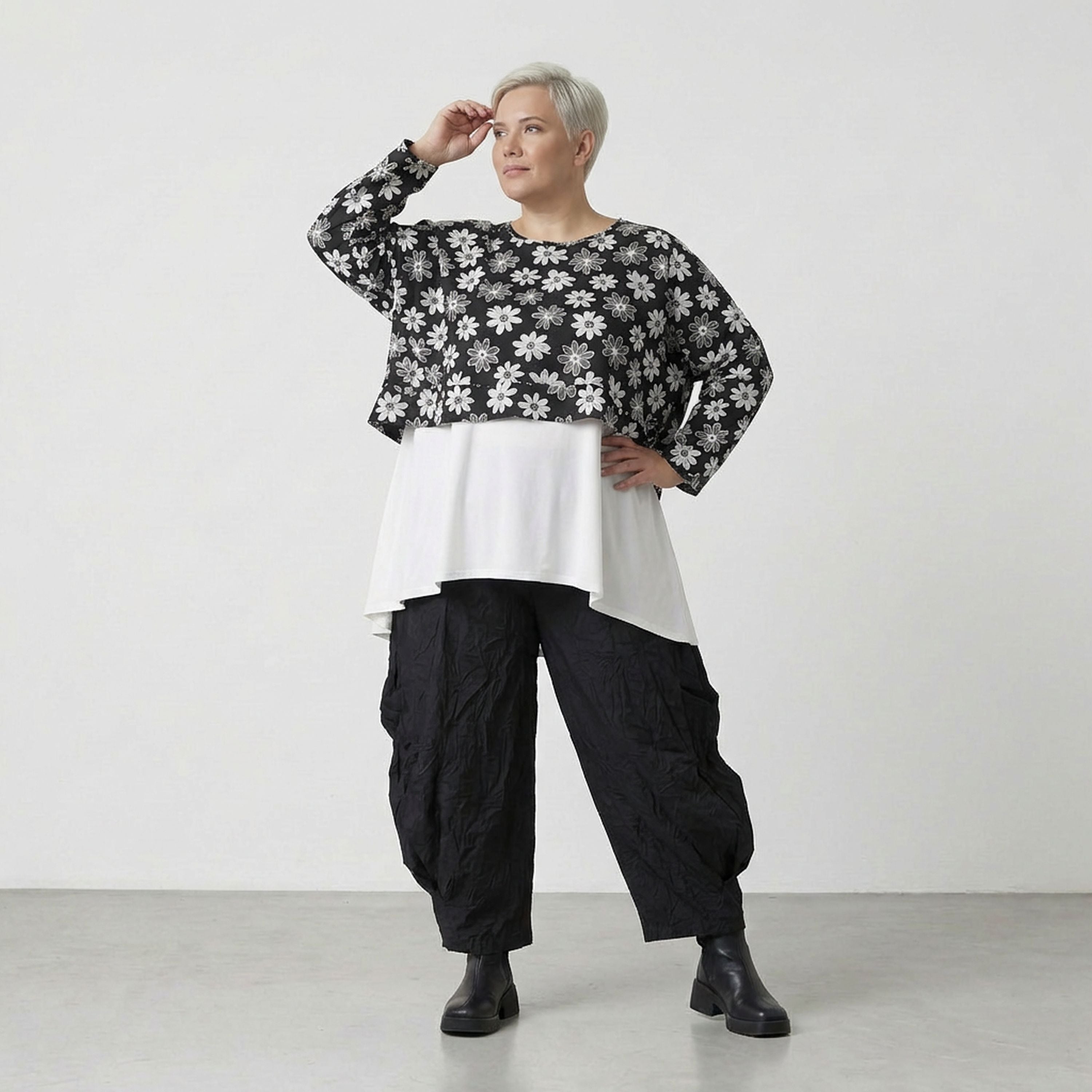 AKH Fashion 7011 Throw, Black and White