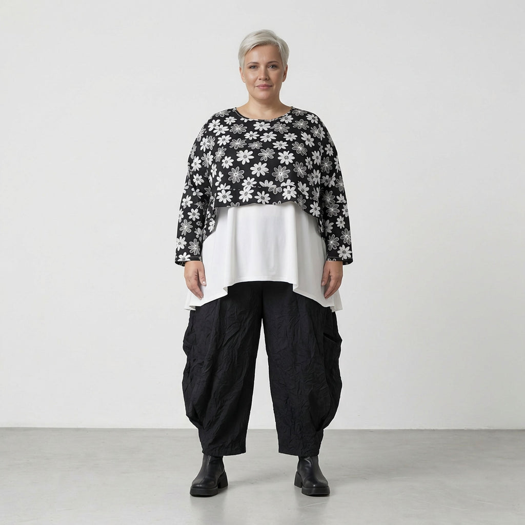 AKH Fashion 7011 Throw, Black and White