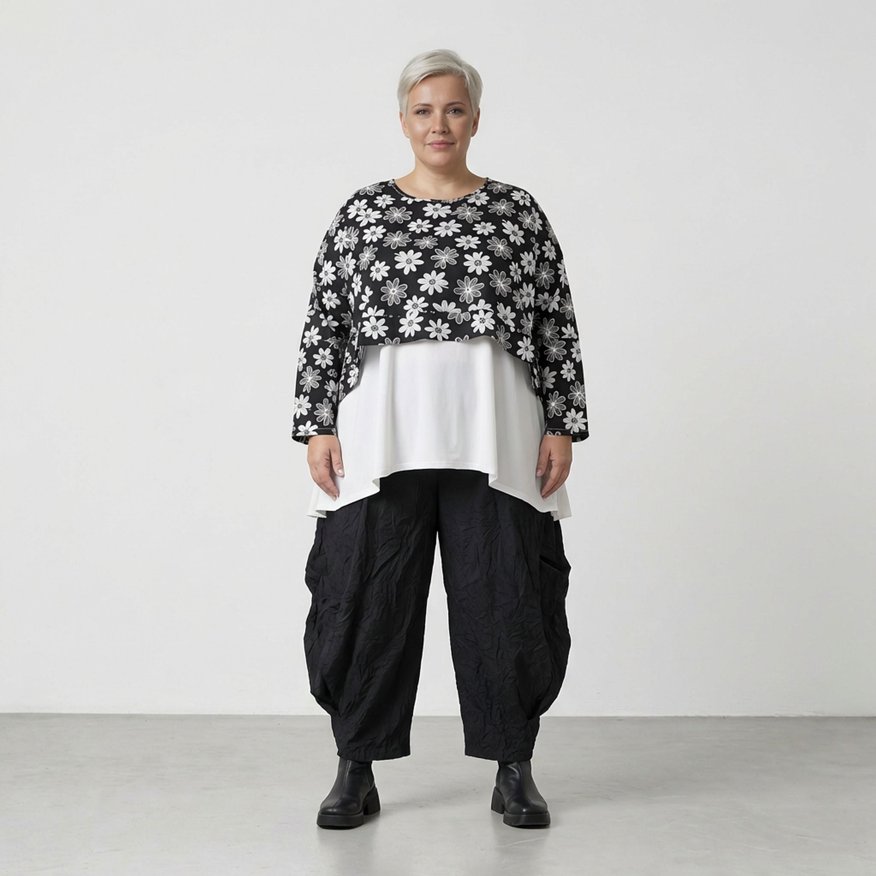 AKH Fashion 7011 Throw, Black and White