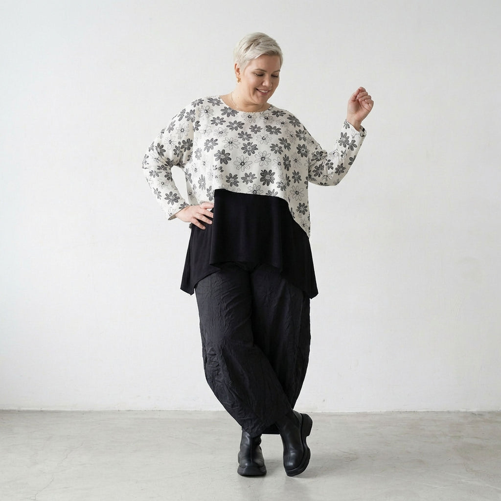 AKH Fashion 7011 Throw, White-Black