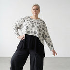 AKH Fashion 7011 Throw, White-Black
