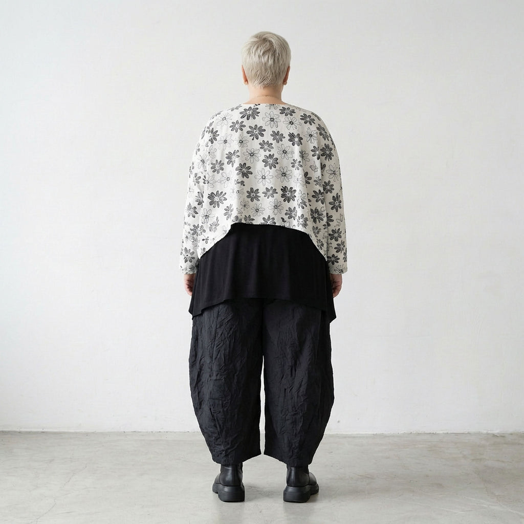 AKH Fashion 7011 Throw, White-Black