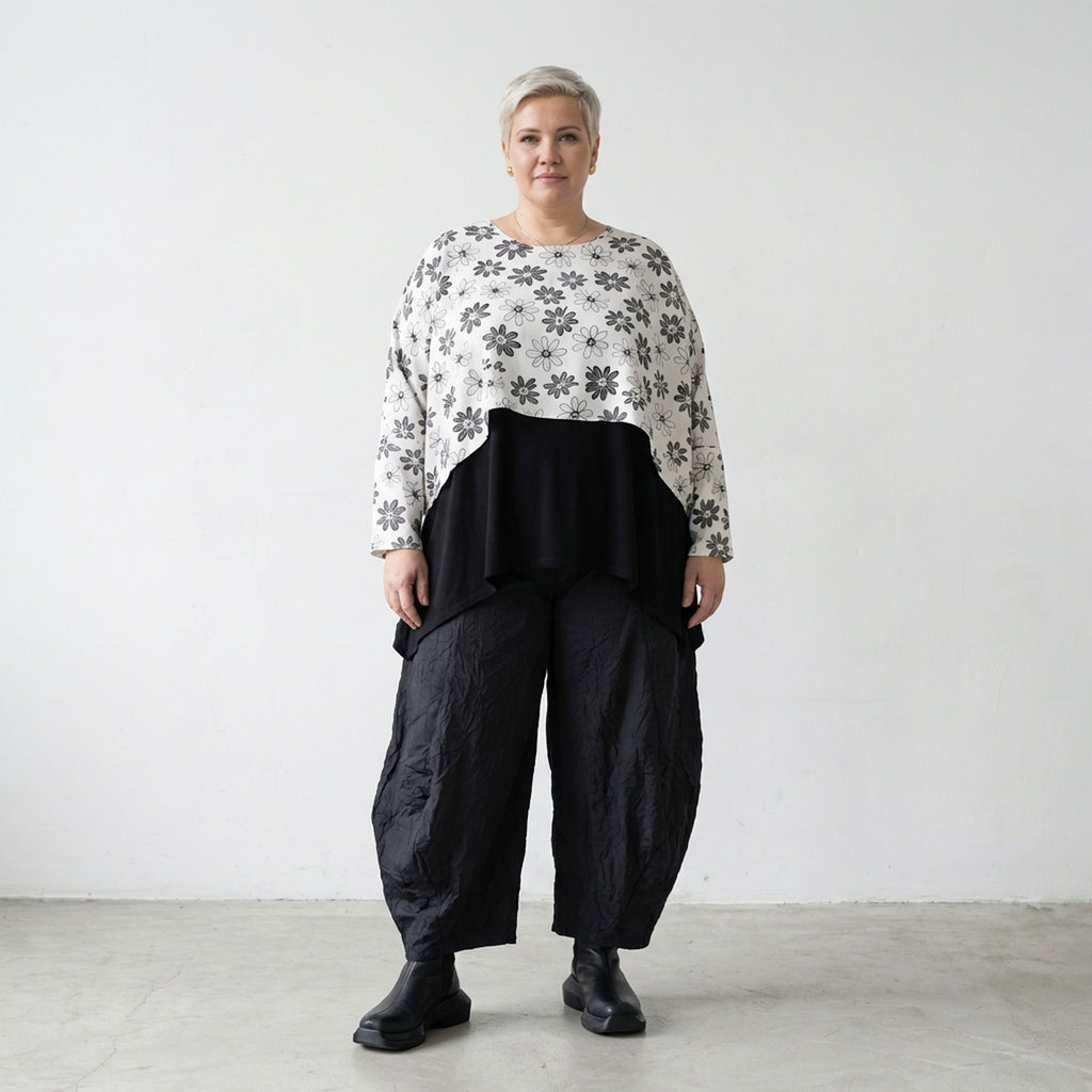 AKH Fashion 7011 Throw, White-Black