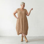 AKH Fashion 2288 Kleid, Beige