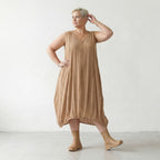 AKH Fashion 2288 Kleid, Beige