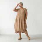 AKH Fashion 2288 Kleid, Beige
