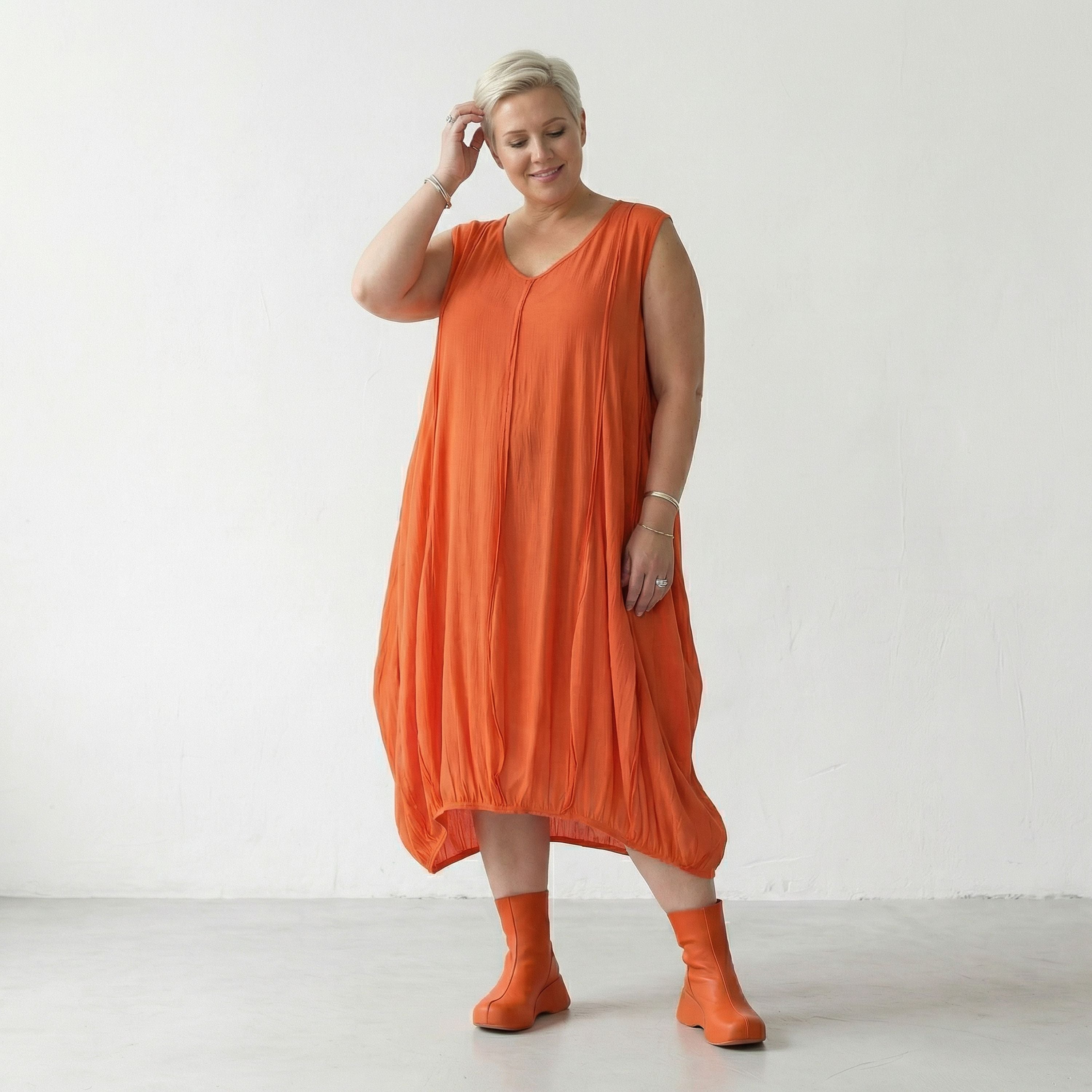 AKH Fashion 2288 Kleid, Orange