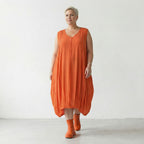 AKH Fashion 2288 Kleid, Orange