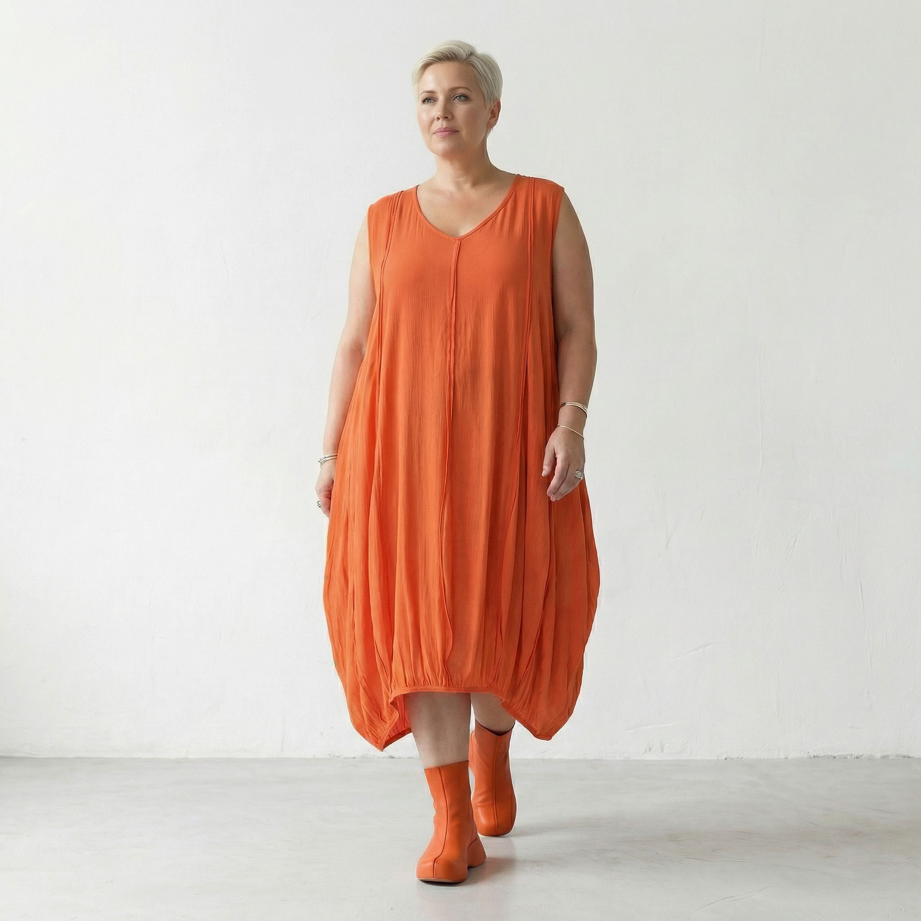 AKH Fashion 2288 Kleid, Orange