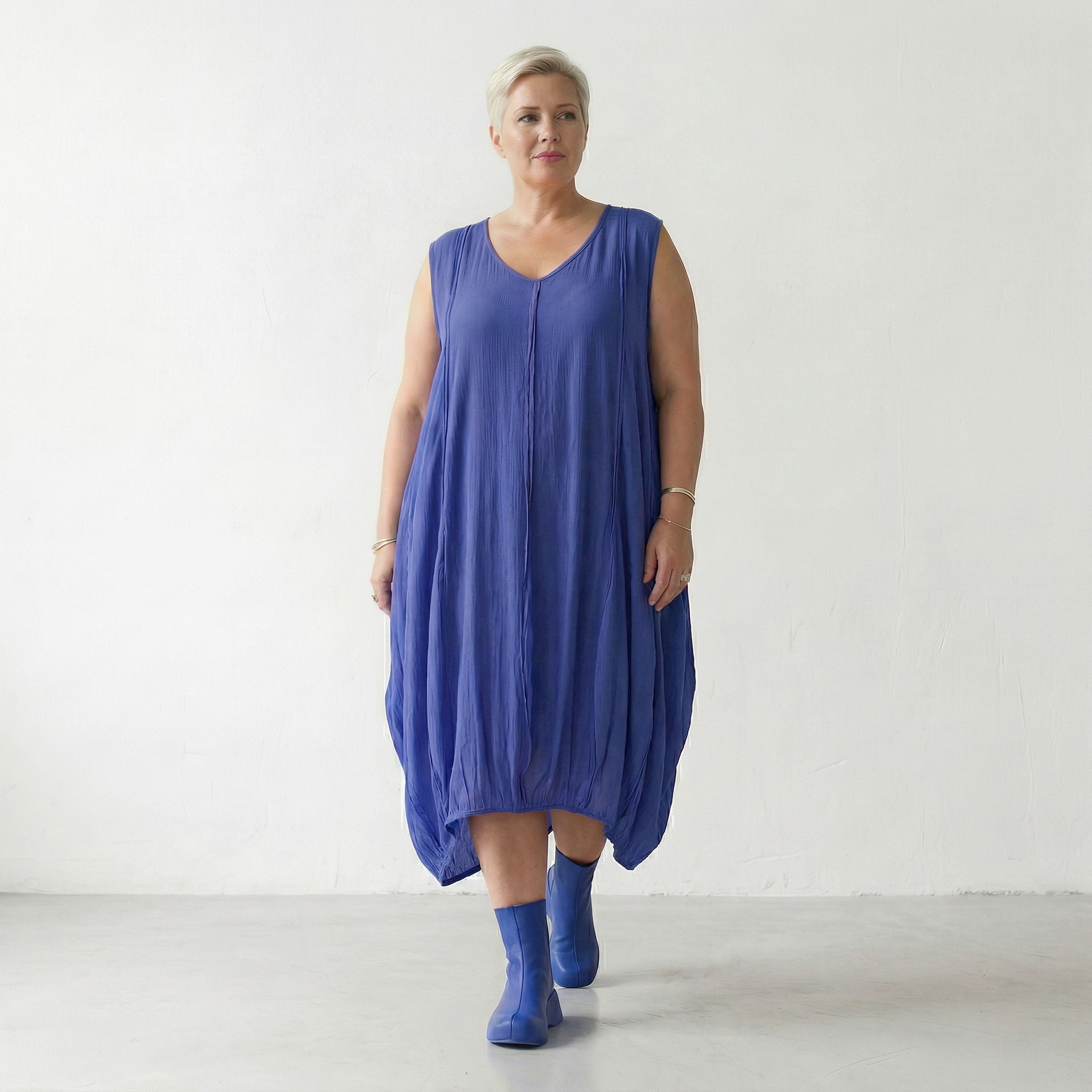 AKH Fashion 2288 Kleid, Royalblau