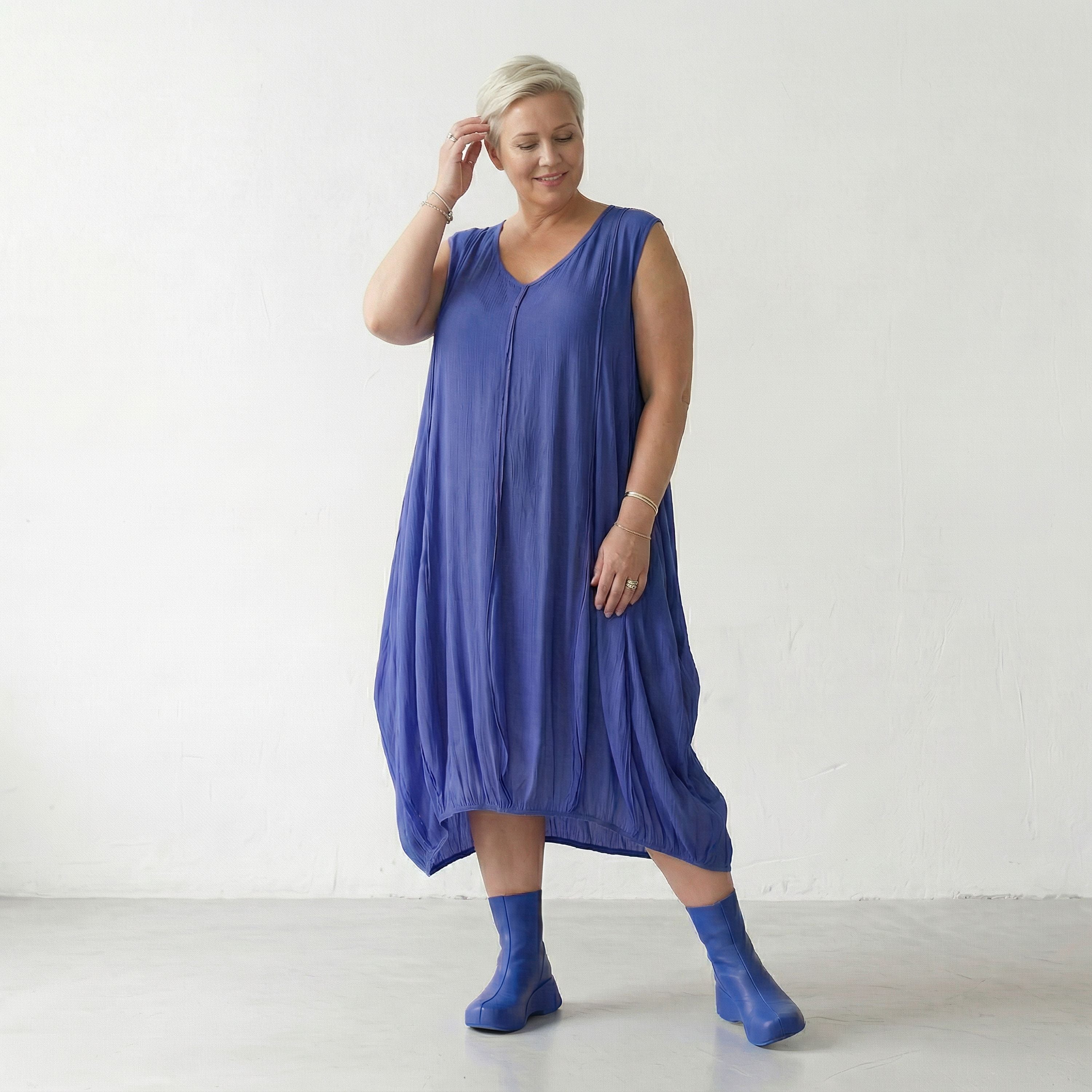 AKH Fashion 2288 Kleid, Royalblau