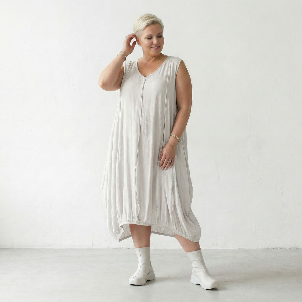 AKH Fashion 2288 Kleid, Weiß