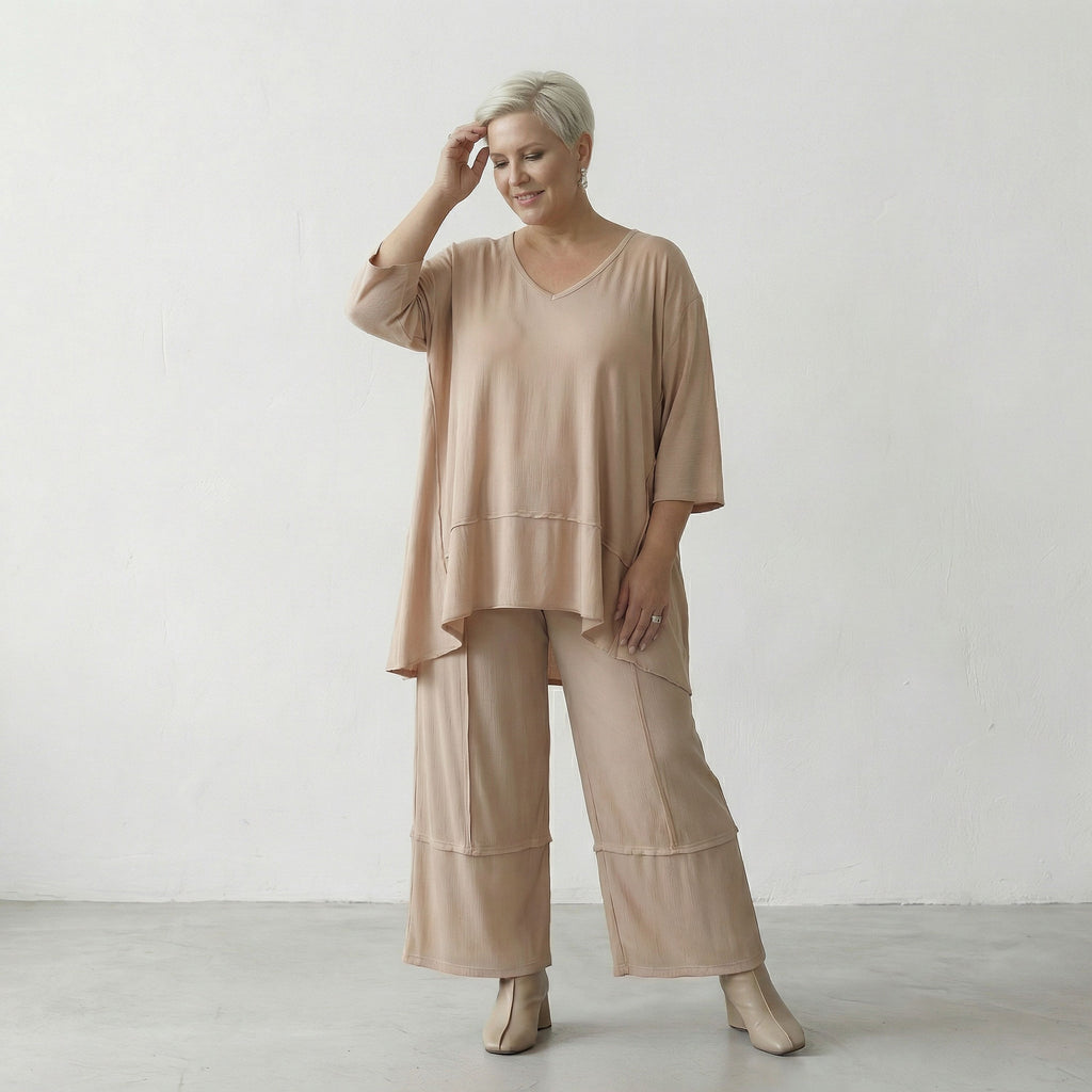 AKH Fashion 7189 Trousers, Beige
