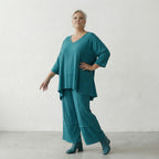 AKH Fashion 7189 Hose, Petrol