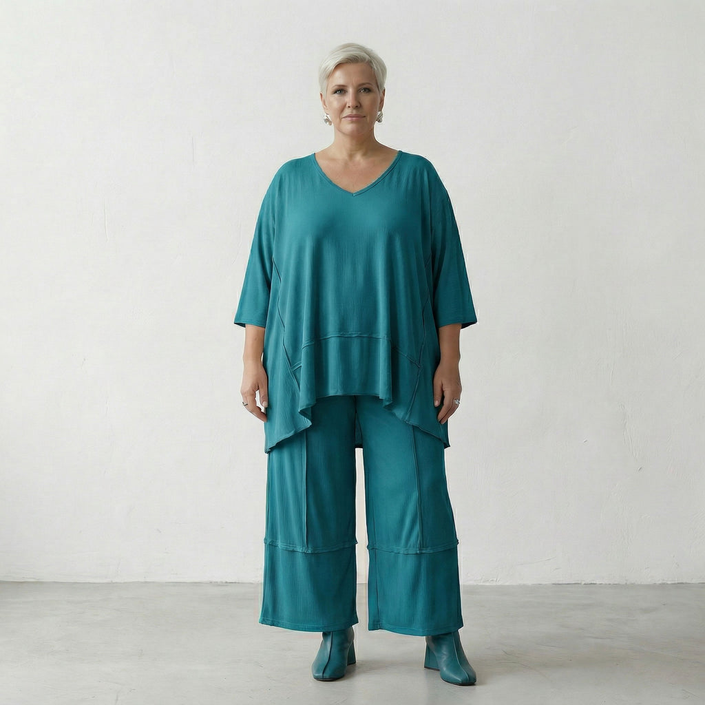 AKH Fashion 7189 Hose, Petrol