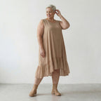 AKH Fashion 7023 Kleid, Beige