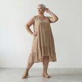 AKH Fashion 7023 Kleid, Beige