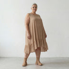 AKH Fashion 7023 Kleid, Beige