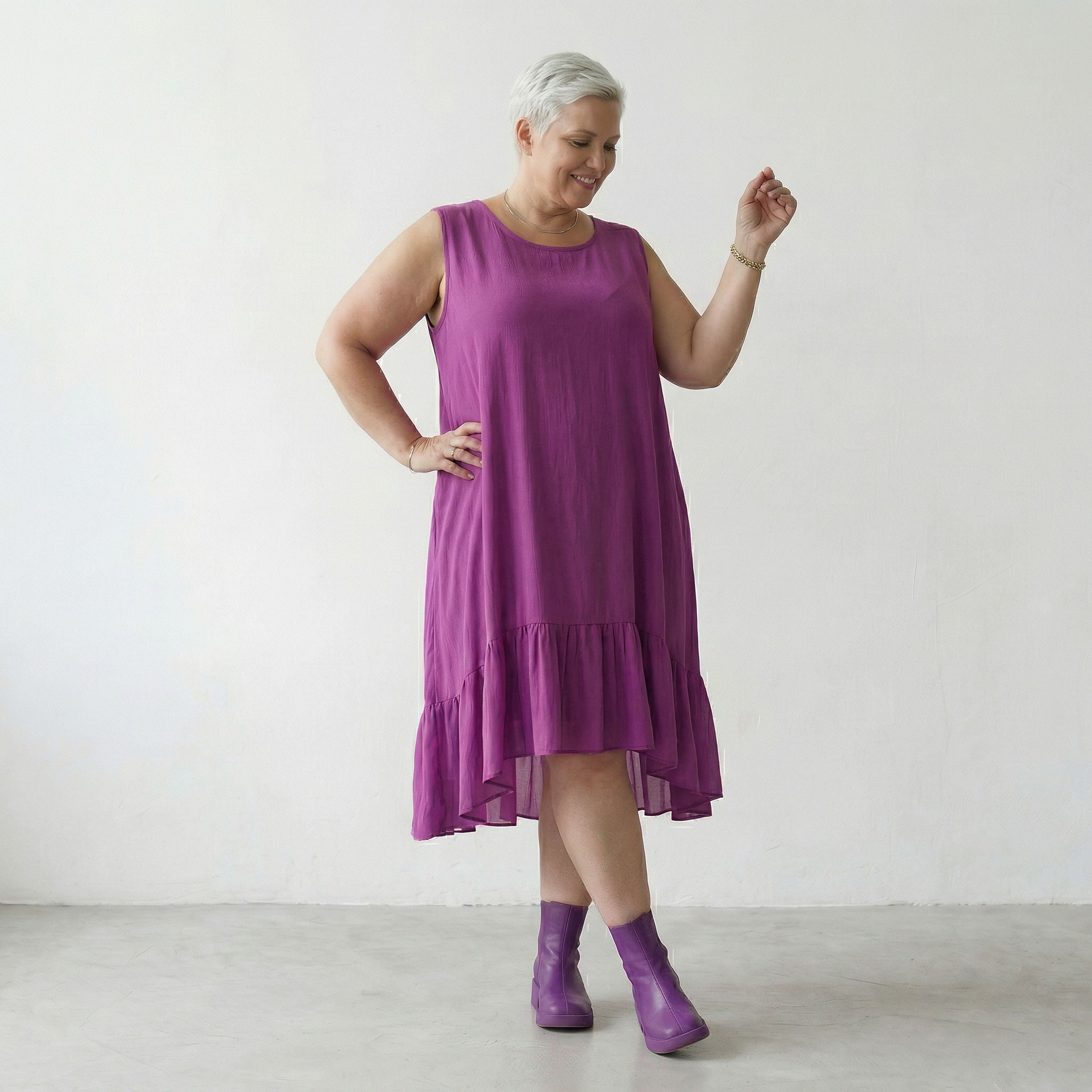 AKH Fashion 7023 Kleid, Lila