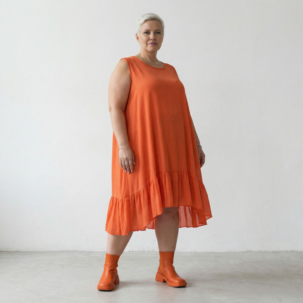 AKH Fashion 7023 Kleid, Orange