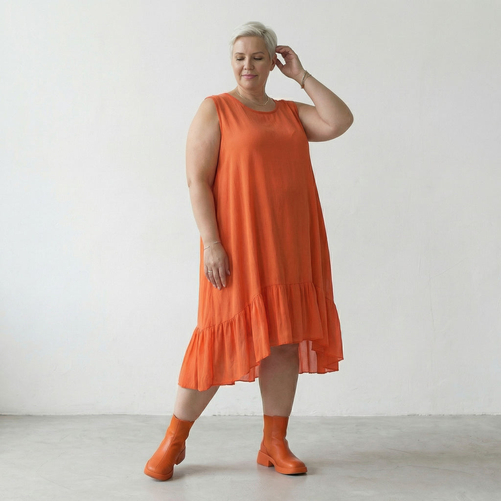 AKH Fashion 7023 Kleid, Orange