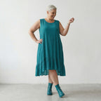 AKH Fashion 7023 Kleid, Petrol
