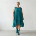 AKH Fashion 7023 Kleid, Petrol