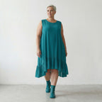 AKH Fashion 7023 Kleid, Petrol