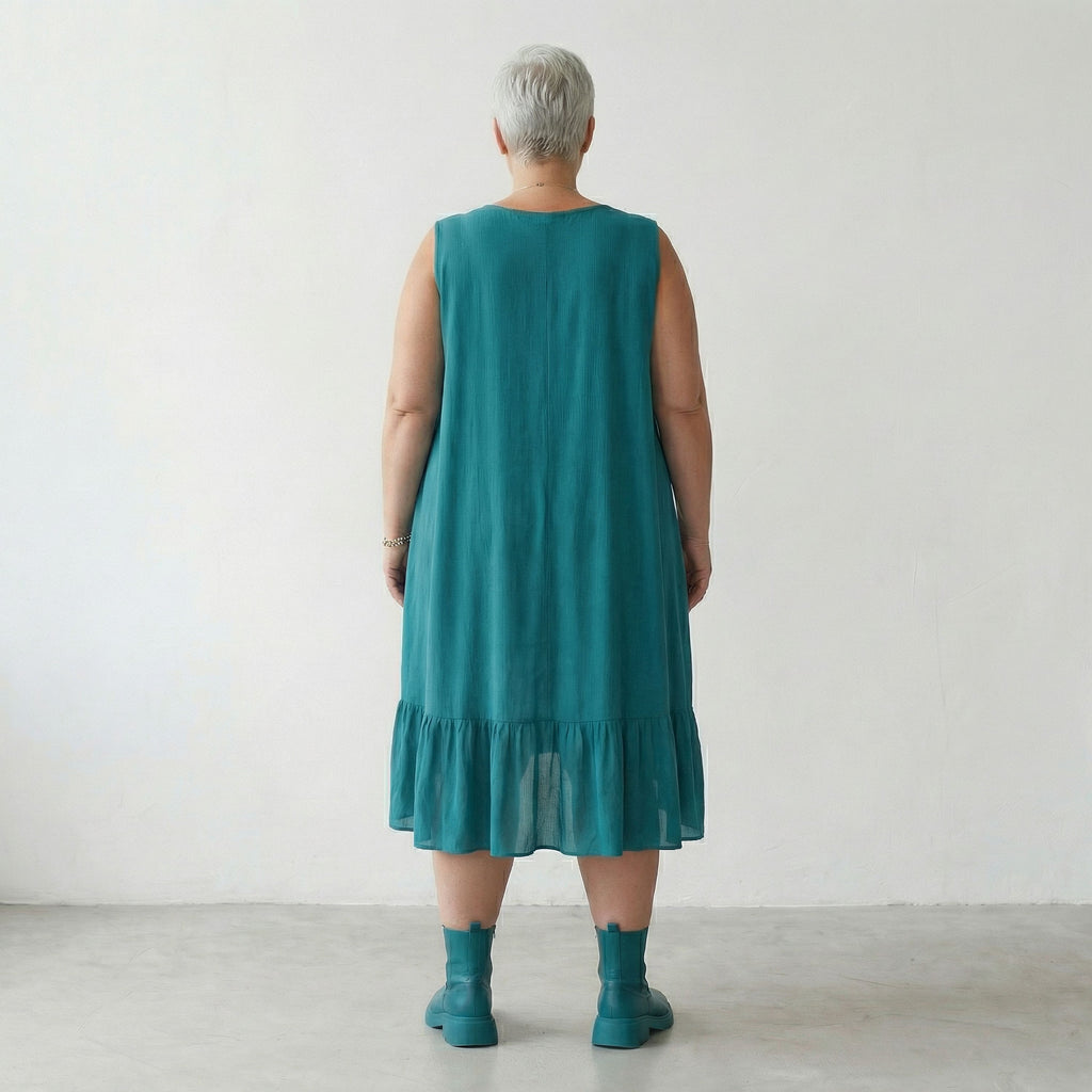AKH Fashion 7023 Kleid, Petrol