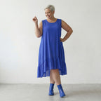 AKH Fashion 7023 Kleid, Royalblau