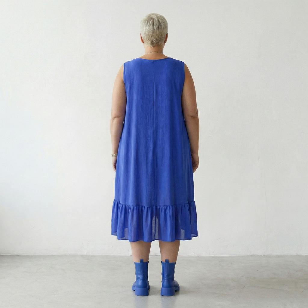 AKH Fashion 7023 Kleid, Royalblau