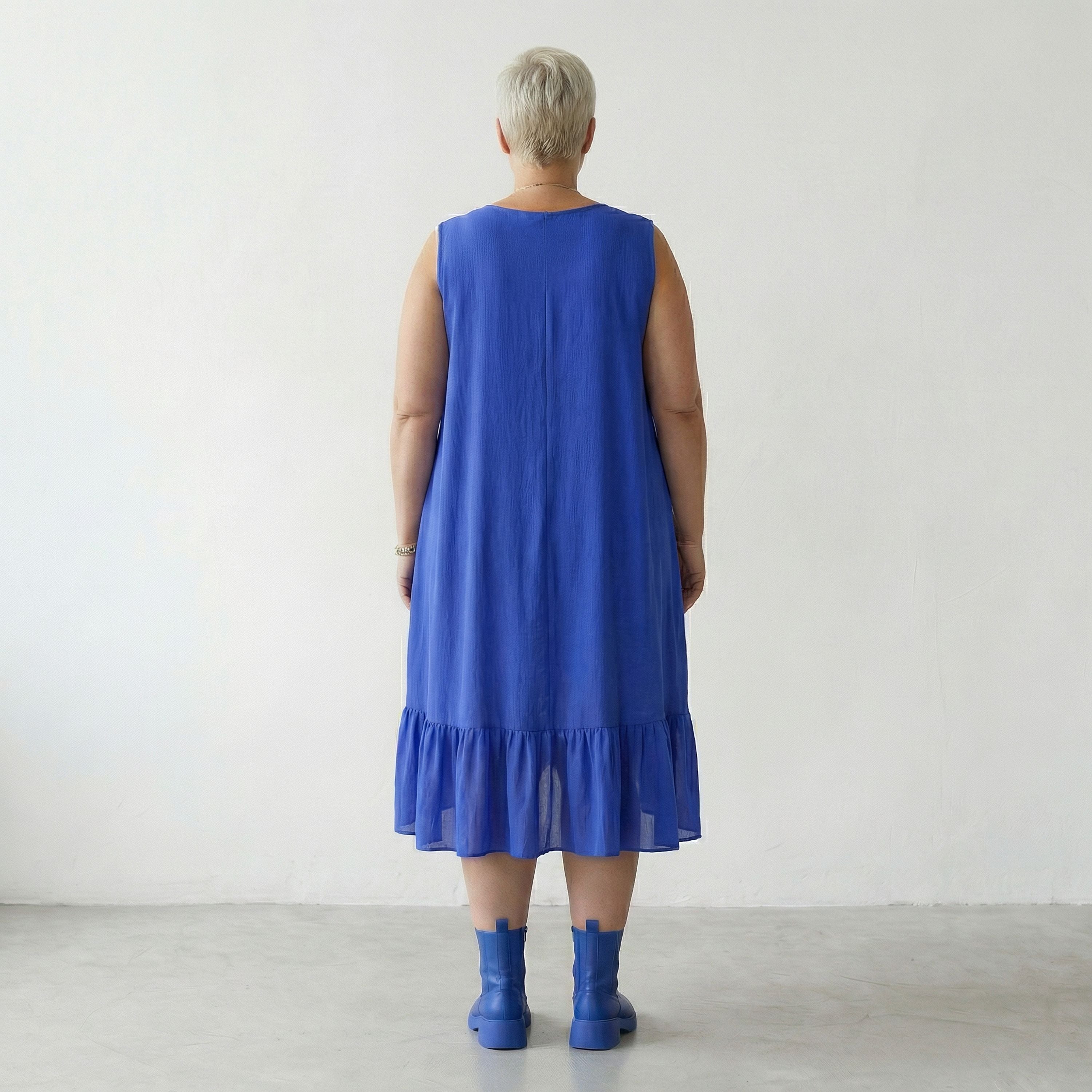 AKH Fashion 7023 Kleid, Royalblau