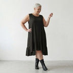 AKH Fashion 7023 Kleid, Schwarz