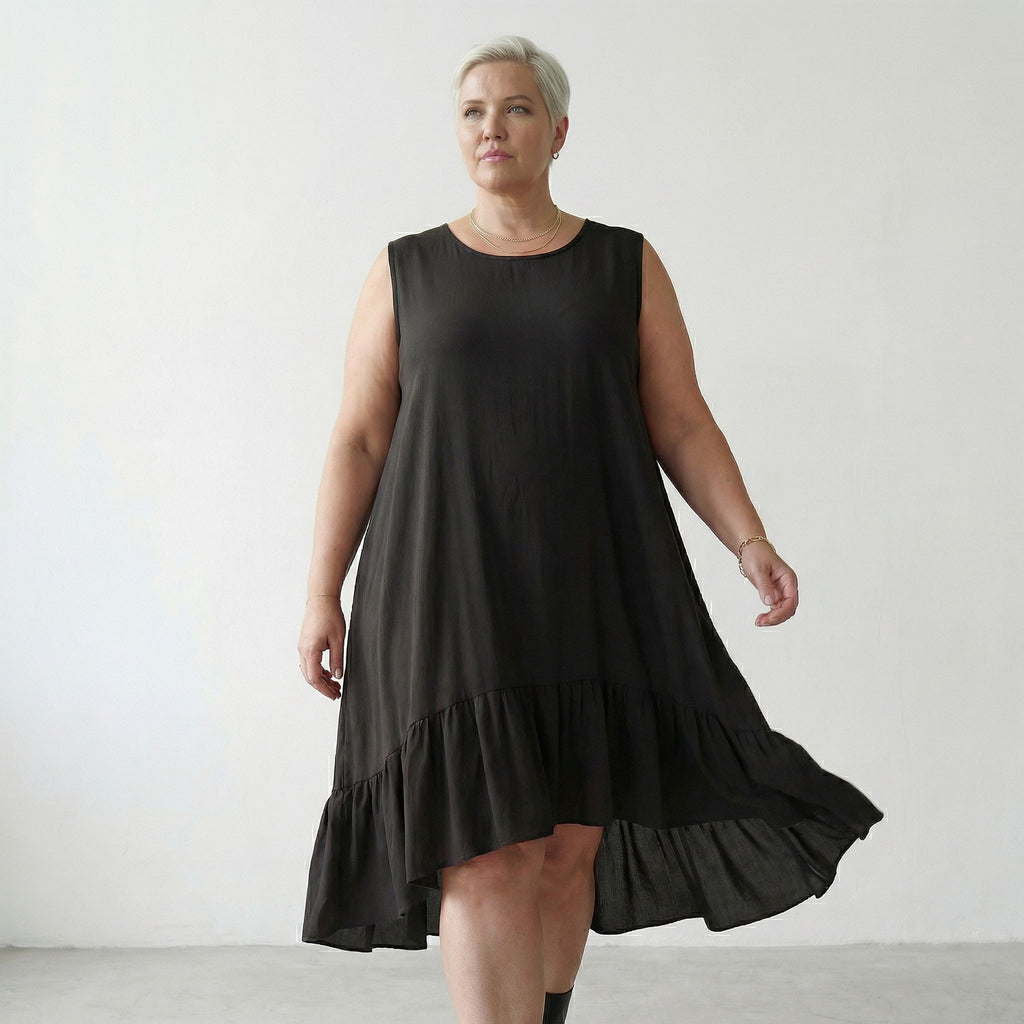 AKH Fashion 7023 Kleid, Schwarz