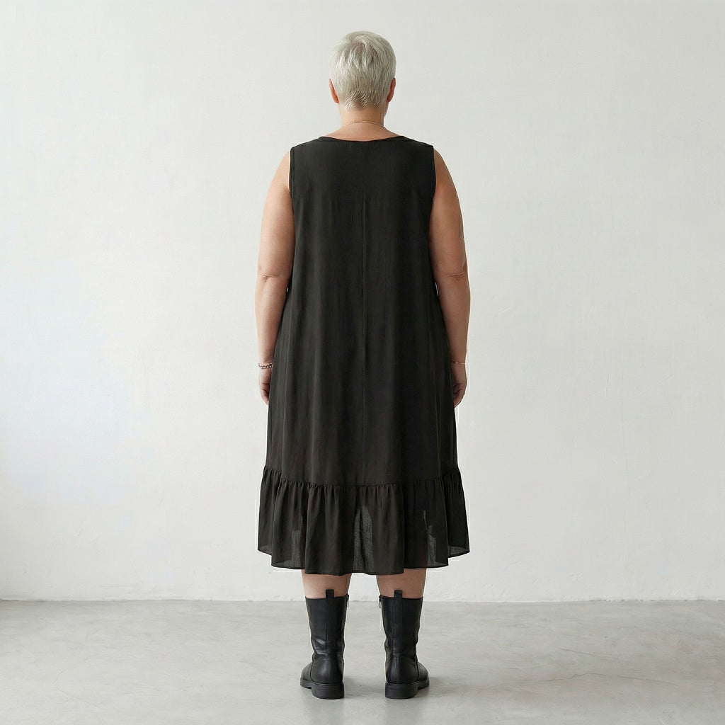 AKH Fashion 7023 Kleid, Schwarz