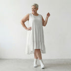 AKH Fashion 7023 Kleid, Weiß